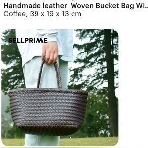 Handwoven Leather Tote